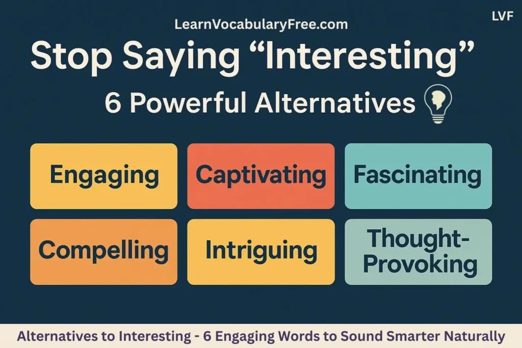 Alternatives to Interesting – 6 Engaging Words to Sound Smarter Naturally