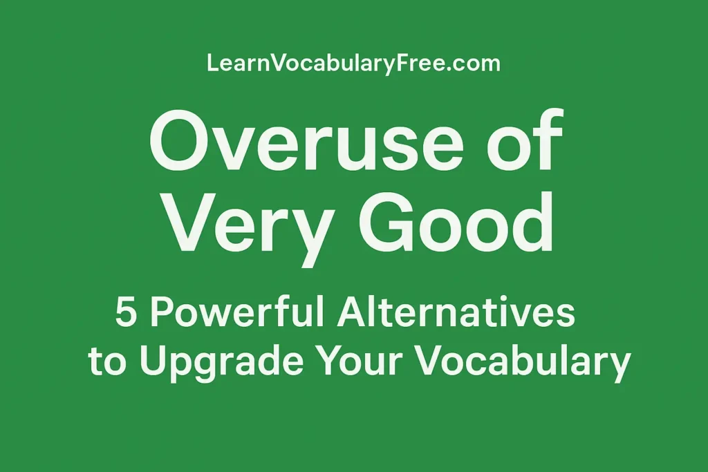 Featured image for Overuse of Very Good - 5 Powerful Alternatives to Upgrade Your Vocabulary