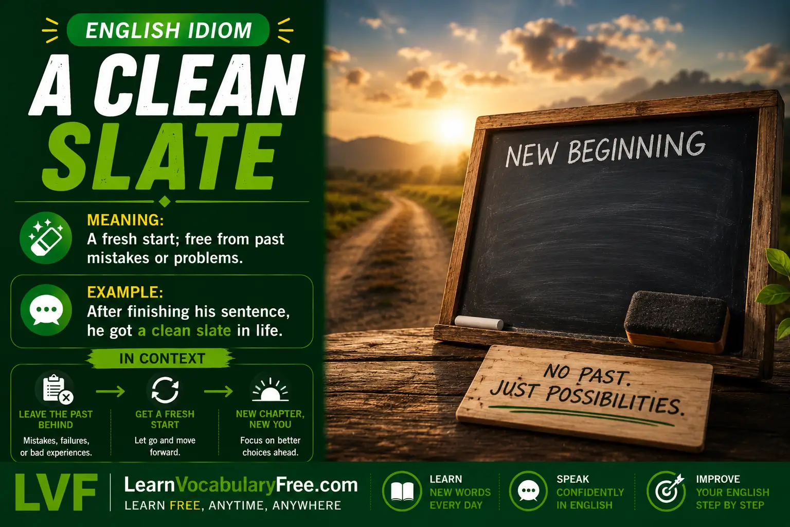 A Clean Slate Meaning, Examples, Usage, Origin, and Quiz